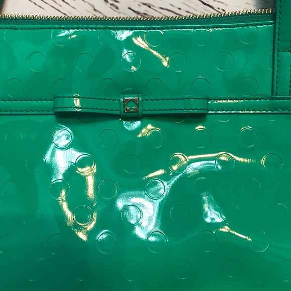 KATE SPADE  Sophie Camellia Street green dot bag - Picture 2 of 5